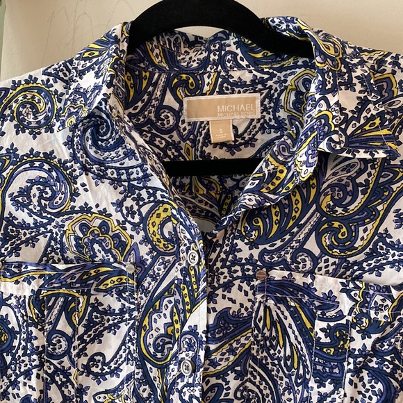 MICHAEL Michael Kors Long Sleeve Button-Down Shirt - Picture 3 of 7